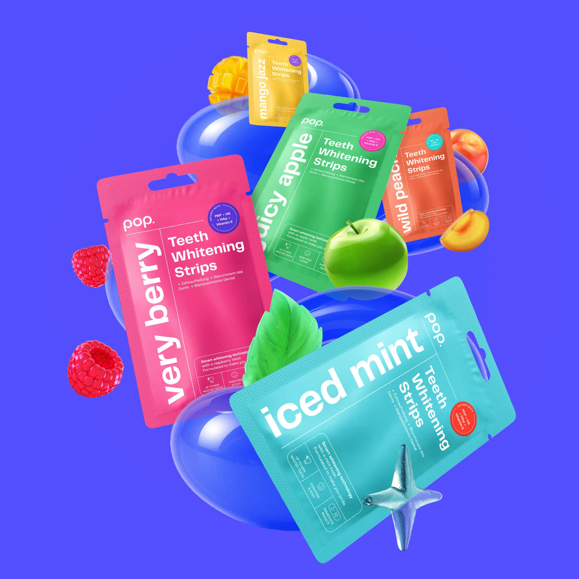 Pop "Juicy Apple" Teeth Whitening Strips - Image 5